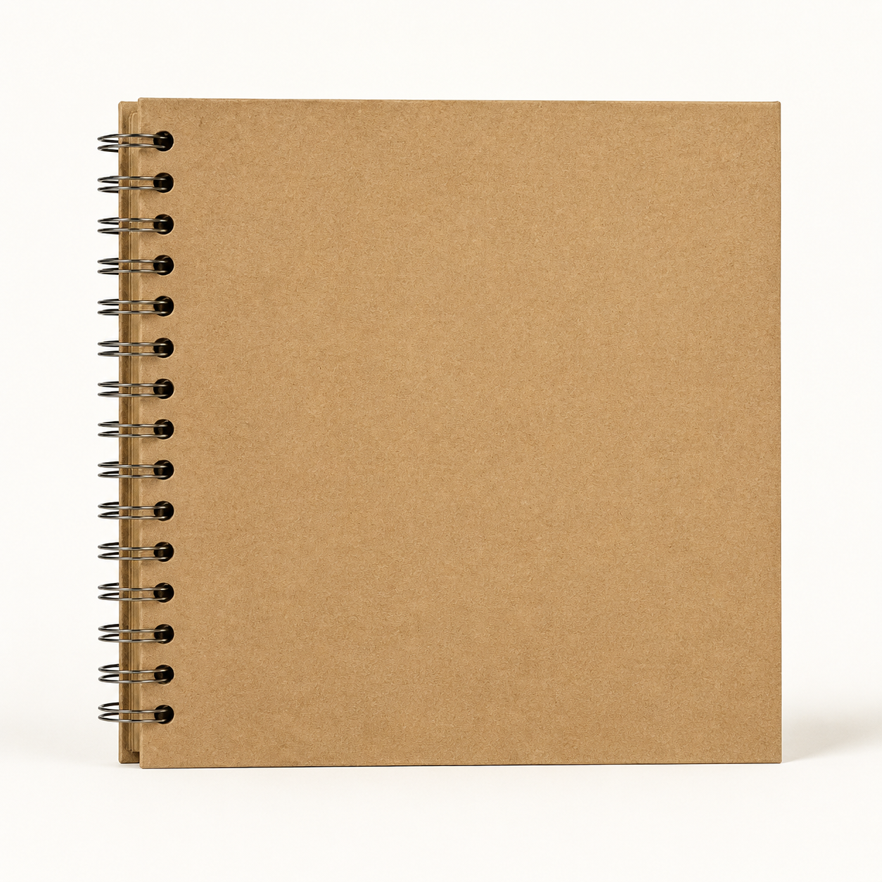 Kraft-brown square spiral-bound DIY Memory Book