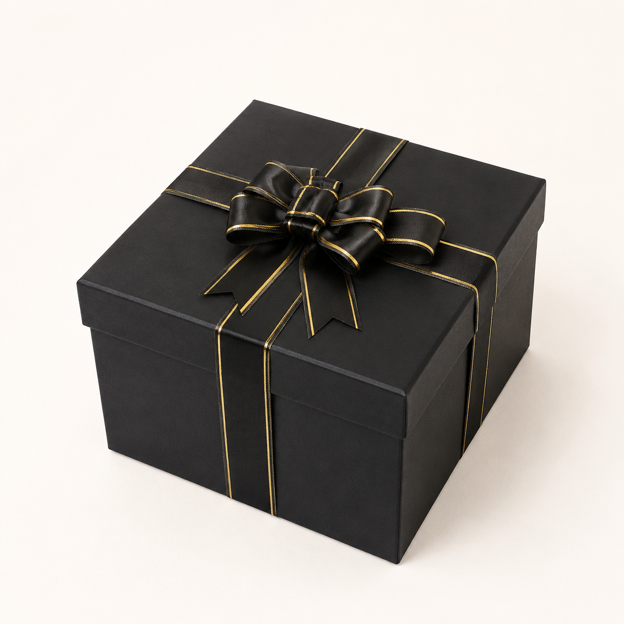 Closed black Exploding Box with ribbon